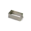 Aro de emplatar rectangular inox