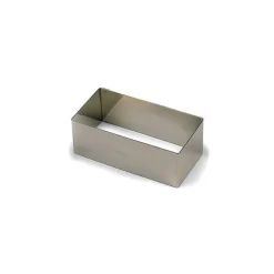 Aro de emplatar rectangular inox