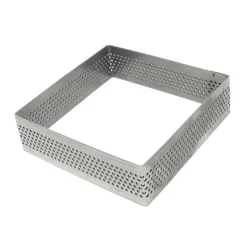 Aro para tarta cuadrado perforado 7 Cms