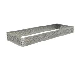 Aro para tarta rectangular perforado 28 Cms