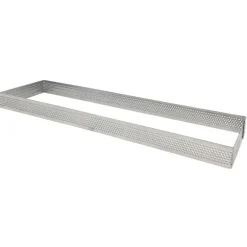 Aro para tarta rectangular perforado 28 Cms