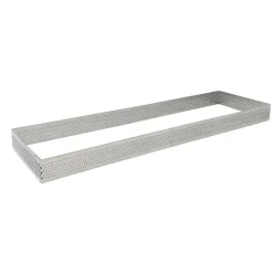 Aro para tarta rectangular perforado 20 Cms