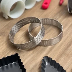 Aro redondo perforado para tartaletas 8 Cms