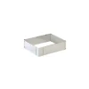 Aro reposteria rectangular extensible inox