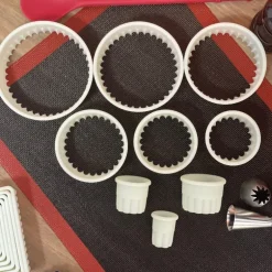 Cortapastas profesional redondo rizado (9 uds)