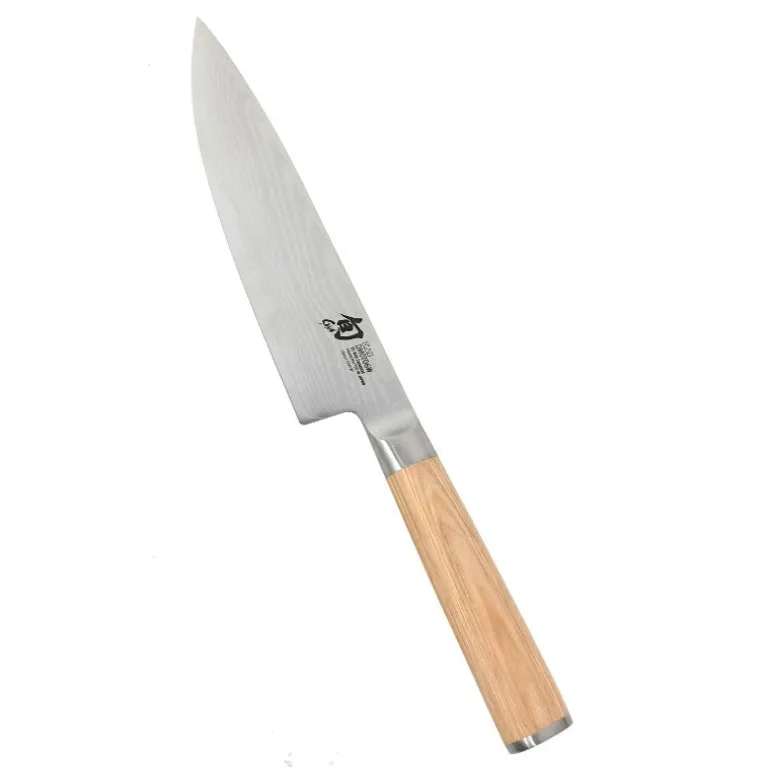 Cuchillo chef Shun Classic White y funda de madera