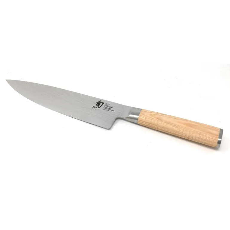 Cuchillo chef Shun Classic White y funda de madera