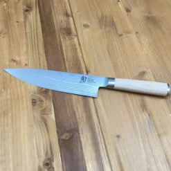 Cuchillo chef Shun Classic White y funda de madera