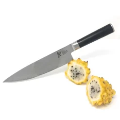 Cuchillo del chef shun 20 cms con funda de madera