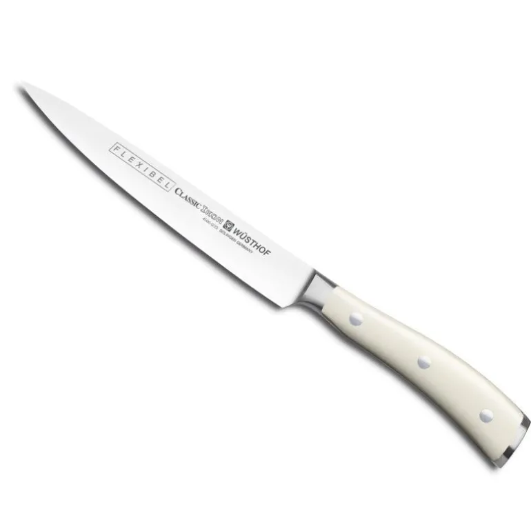 Cuchillo fileteador flexible Wusthof Ikon Creme