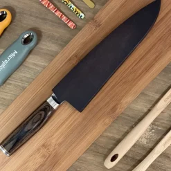 Cuchillo shun premier cebollero y funda de madera