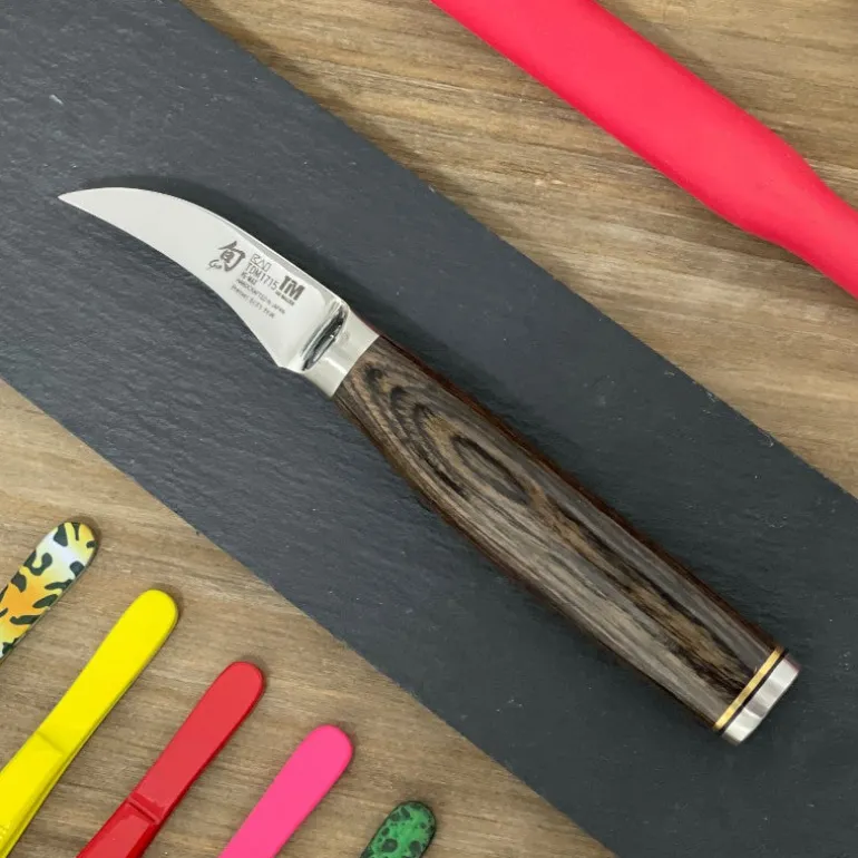 Cuchillo shun premier pelador hoja curva