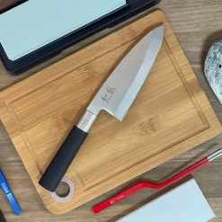 Cuchillo Wasabi Black Deba 15 Cms