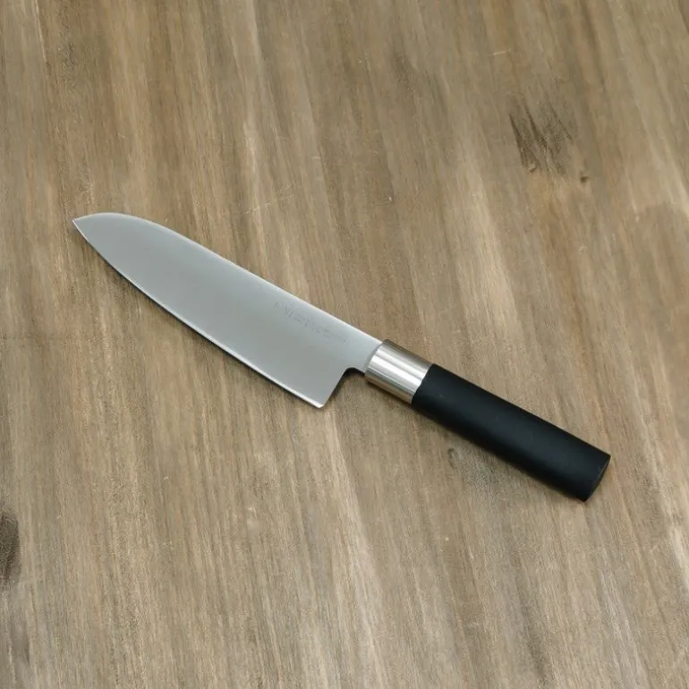 Cuchillo Wasabi Black Santoku 16 Cms