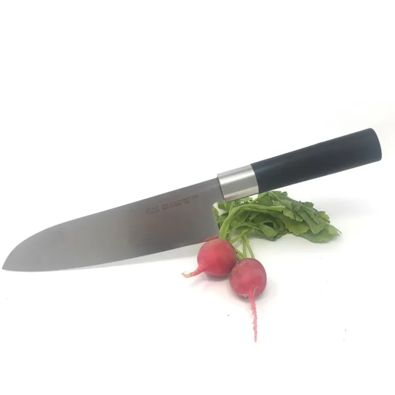 Cuchillo Wasabi Black Santoku 16 Cms