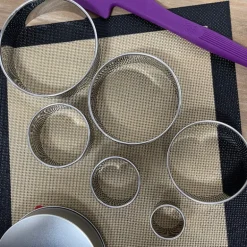 Juego de 6 cortapastas redondos lisos