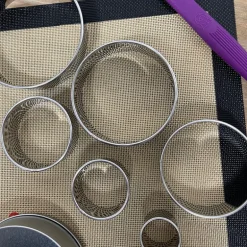 Juego de 6 cortapastas redondos lisos