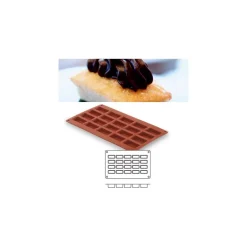 Molde silicona forma financier 20 cavidades