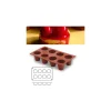 Molde silicona forma flan 8 cavidades