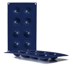 Molde silicona forma semiesfera 8 cavidades