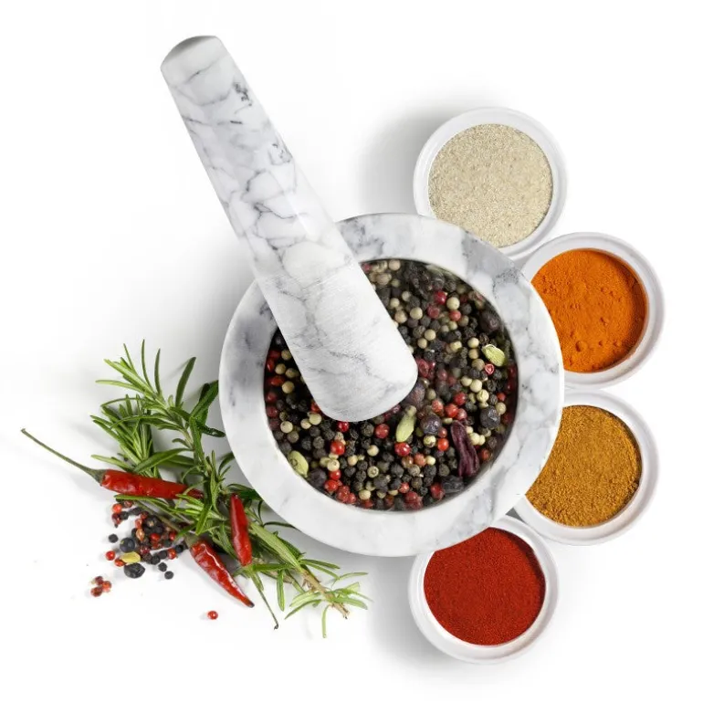 Mortero de cocina de marmol