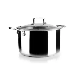 Olla tricapa con tapa de Cristal