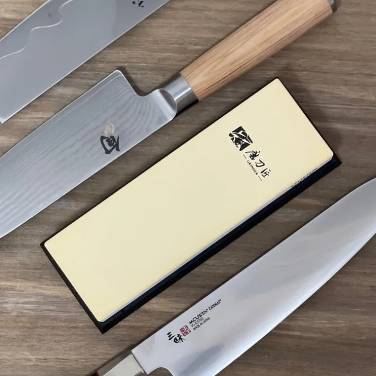 Piedra para afilar cuchillos doble 240 y 1000 granos