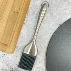 Pincel de silicona mango inox 22 cms