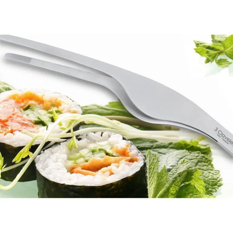 Pinza Sushi y emplatar 3 claveles