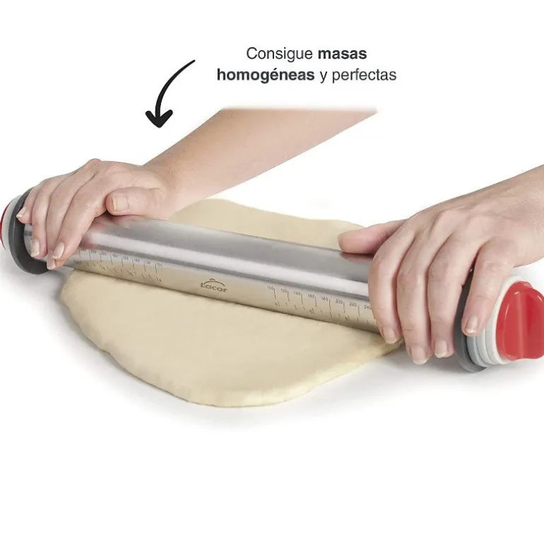 Rodillo de amasar ajustable inox