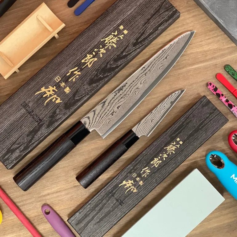 Set 2 cuchillos Tojiro Shippu Black