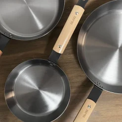 Set 3 Sartenes acero al carbono KarbonSteel de Ibili