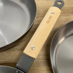 Set 3 Sartenes acero al carbono KarbonSteel de Ibili