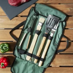 Set 4 utensilios de barbacoa